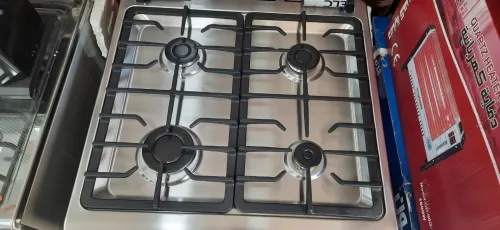 Promotion cuisiniere maxtor inox gaz/gaz ventile avec afficheur