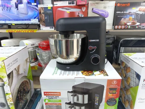PÉTRIN KENWOOD CHEF XL 8L TITANIUM NOIR DOUBLE CROCHET