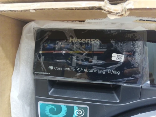 Super promo Machine à laver Hisense 12kg Séchante dark silver smart connect steam vapeur 