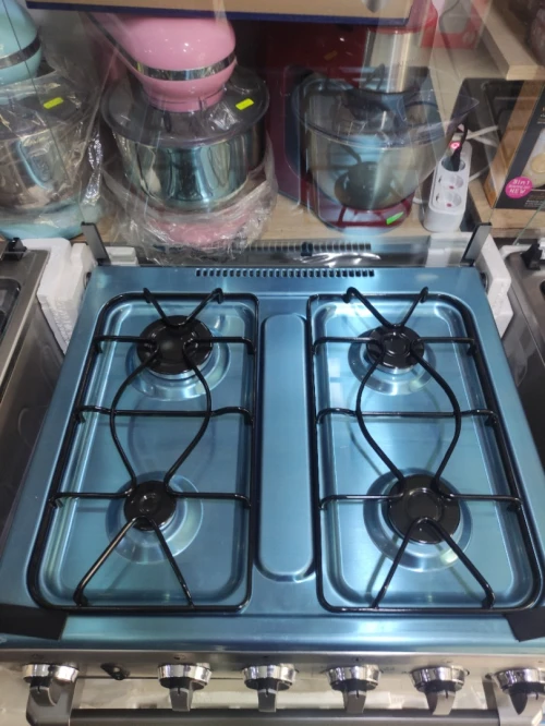 promo cuisinière midea inox 4 feux ventilé 