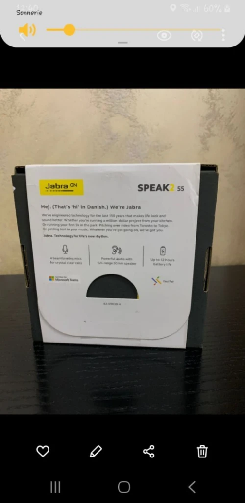 BAFLE JABRA EVOLVE2 55