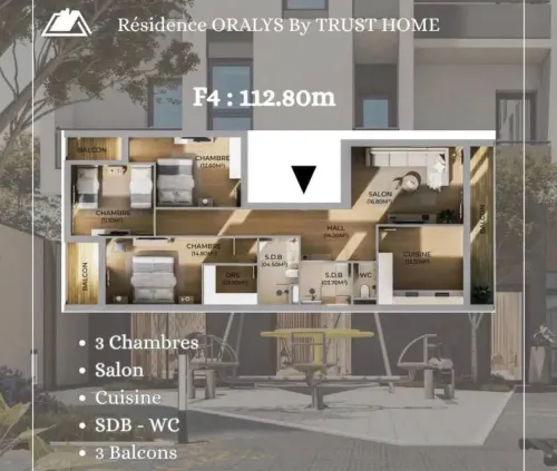 Vente Appartement F4 Oran Oran