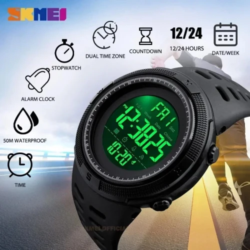 SKMEI 1251 الأصلية - ضمان 6 أشهر - توصيل مجاني Blida