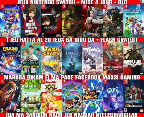 INSTALLATION JEUX NINTENDO SWITCH FLASHÉE / PUCÉE (+ FLASH GRATUIT + DLC + MISE A JOUR) -