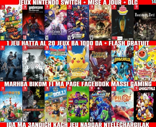 INSTALLATION JEUX NINTENDO SWITCH FLASHÉE / PUCÉE (+ FLASH GRATUIT + DLC + MISE A JOUR) -