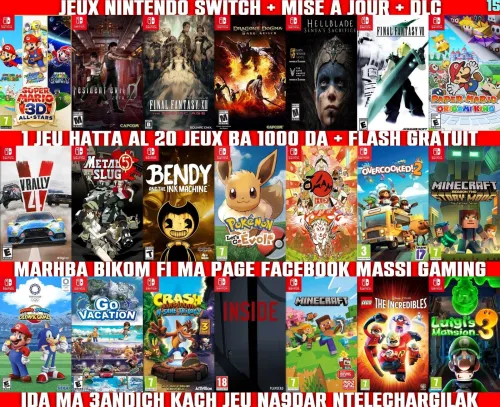 INSTALLATION JEUX NINTENDO SWITCH FLASHÉE / PUCÉE (+ FLASH GRATUIT + DLC) *