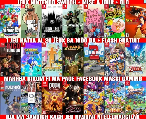 INSTALLATION JEUX NINTENDO SWITCH FLASHÉE / PUCÉE (+ FLASH GRATUIT + DLC + MISE A JOUR) -