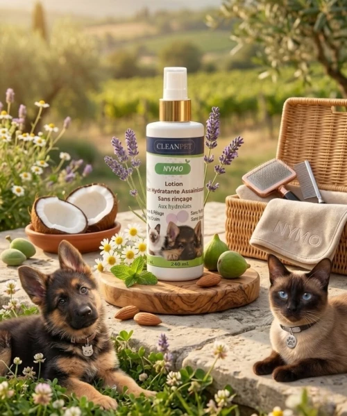 Lotion dermohydratante assainissante sans rinçage (Chats - Chiens)