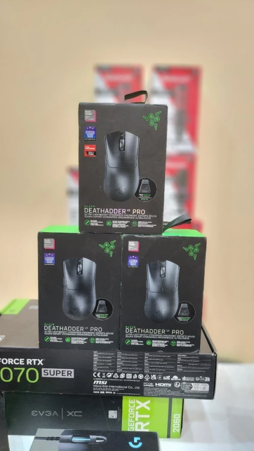 DeathAdder V3 Pro 8K Hz Edtion + HyperPolling Wireless Dongle 8K - Black