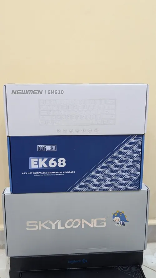Claviers : Razer, Logitech, KiiBoom, Wooting, DrunkDeer,Epomaker, Steelseries, Zowie