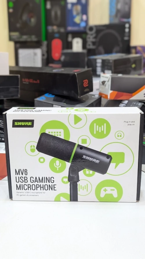 Shure MV6 USB-C Streaming & Gaming Microphone - Black