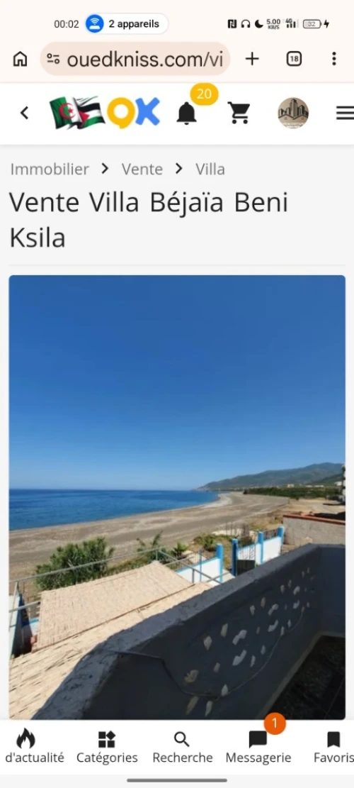 Vente Villa Béjaïa Beni ksila
