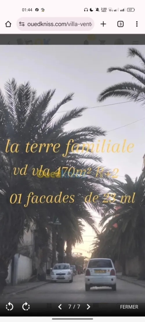 Vente Villa Alger Bordj el bahri