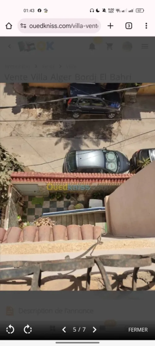 Vente Villa Alger Bordj el bahri