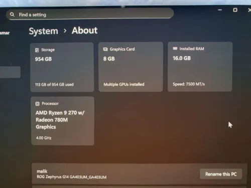 ASUS ROG Zephyrus G14 GA403UM
