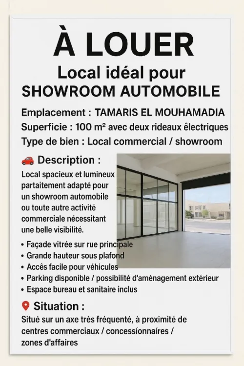 Location Local Alger Mohammadia
