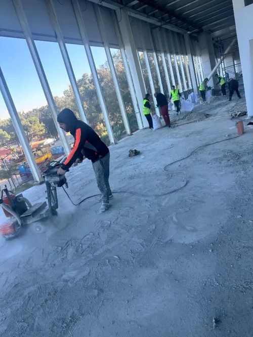 Ponçage béton revêtement de sol epoxy