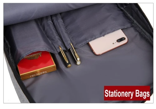 Sac a dos multifonctions USB imperméable anti- rayures et résistant aux déchirures