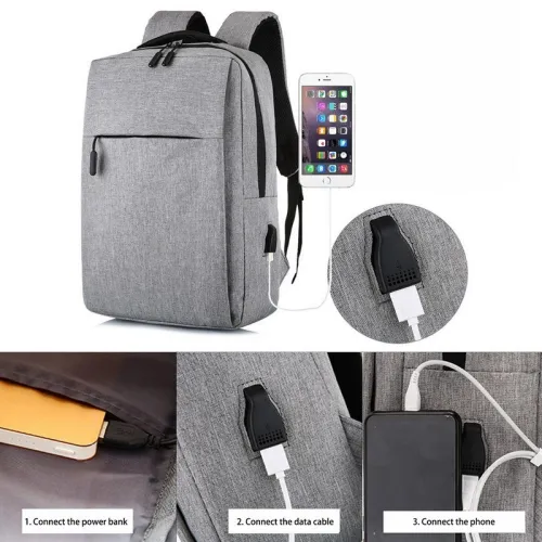 Sac a dos multifonctions USB imperméable anti- rayures et résistant aux déchirures
