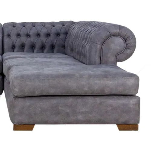 Salon Chesterfield L Gris