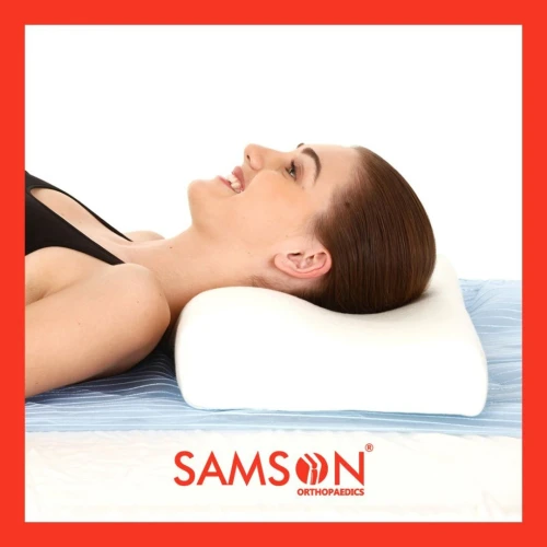 Oreiller orthopedique  cervical (mousse à mémoire de forme)