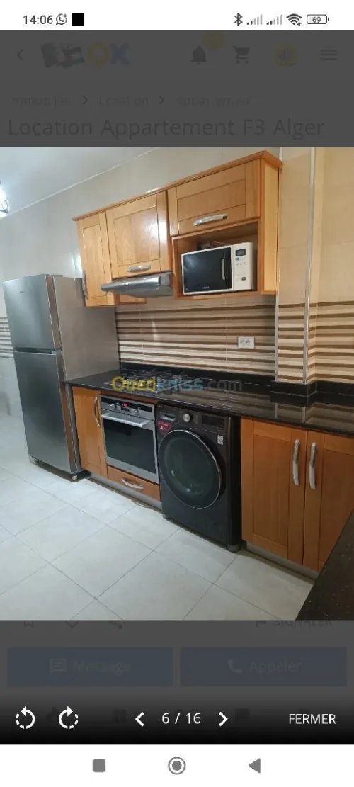 Location Appartement F3 Alger Kouba