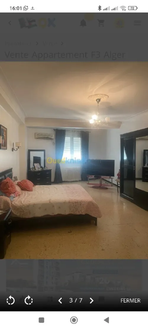 Vente Appartement F3 Alger Birkhadem
