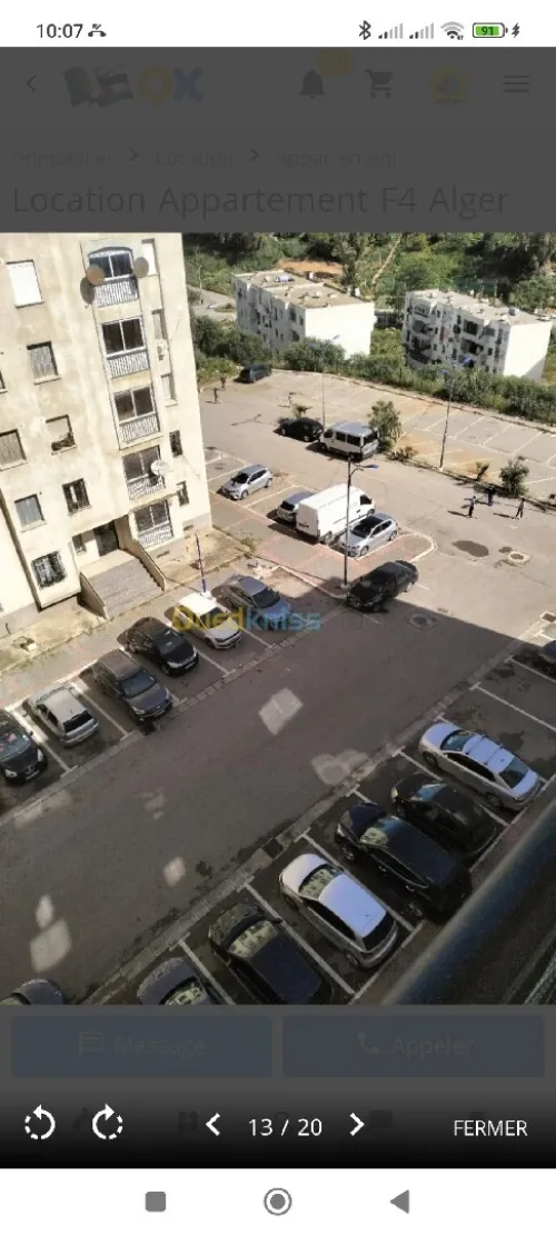 Location Appartement F4 Alger Kouba