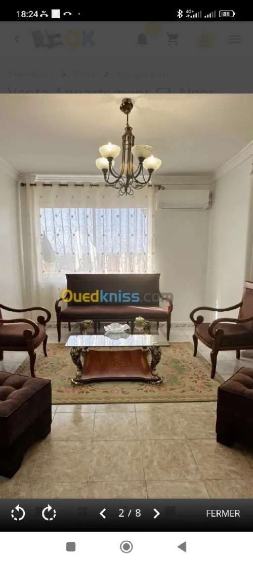 Vente Appartement F3 Alger Kouba