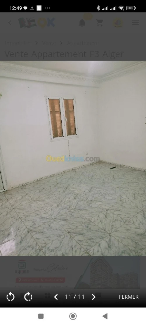 Vente Appartement F3 Alger Kouba