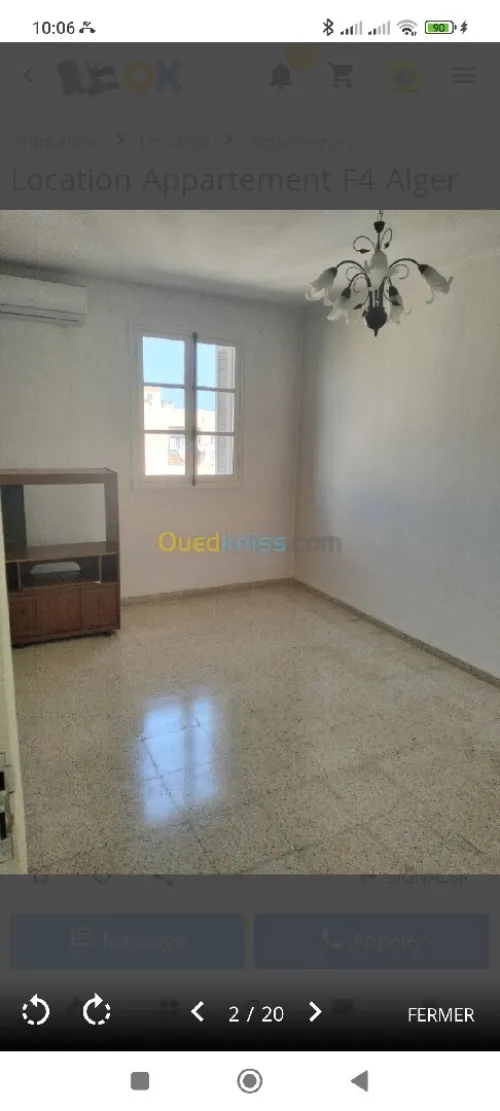 Location Appartement F4 Alger Kouba