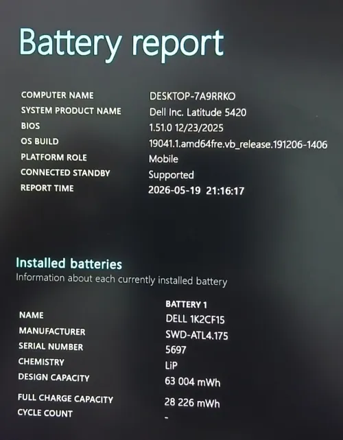 Dell latitude 5420 I5 1145G7 RAM 8GB SSD 256GB 14 FHD