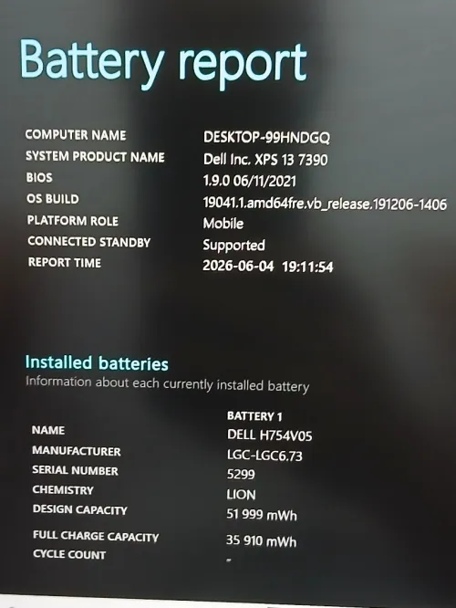 Dell XPS 13 7390 I5 10210U RAM 8GB SSD 256GB ECRAN 13.3 FHD