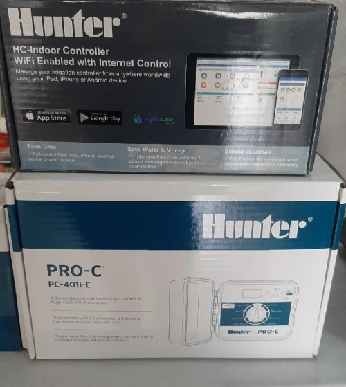 Programmateurs d'arrosage HUNTER.