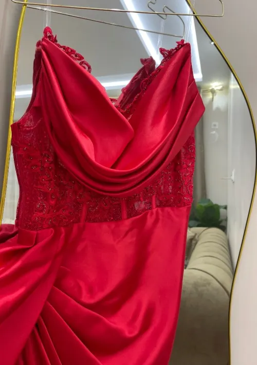 Robe soirèe rouge 