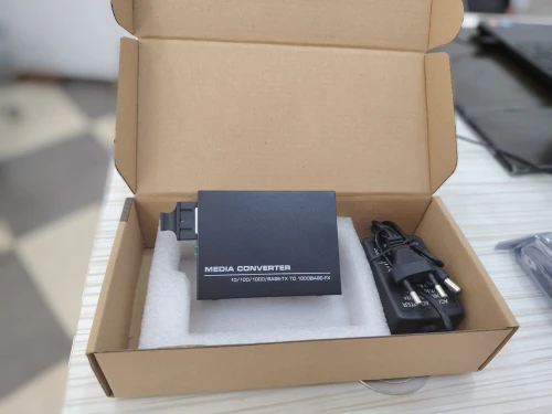  Media Converter Gigabit Fiber  20KM  Convertisseur 10/100/1000M RJ45 Fibre Optique 