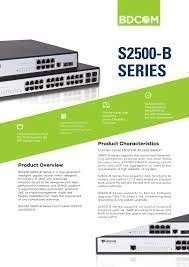 BDCOM S2500P/C Series Full Gigabit POE Switches, L2 managed