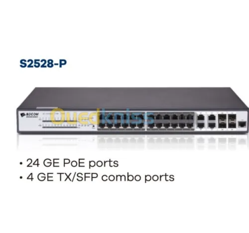 BDCOM S2500 C Series Full Gigabit POE Switches, L2 managed