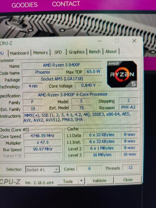 Gaming PC Ryzen 8400g RTX 5050