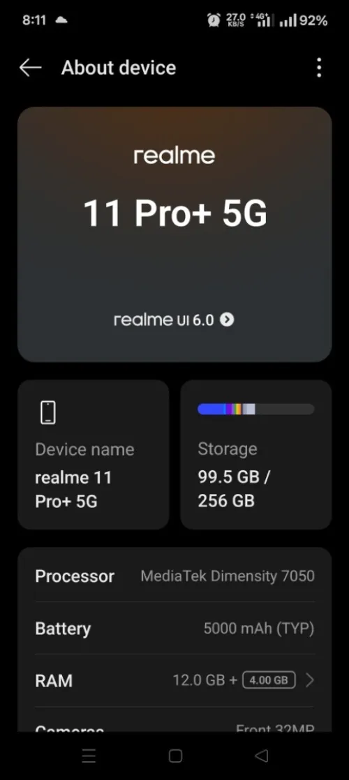 Realme 11 pro+ 5g