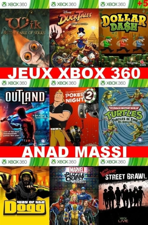 INSTALLATION JEUX XBOX 360 (PRIX CHOC FA DESCRIPTION)