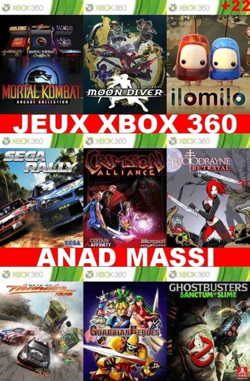INSTALLATION JEUX XBOX 360 (PRIX CHOC FA DESCRIPTION)