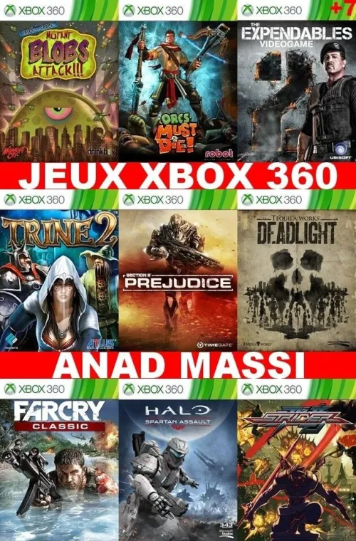INSTALLATION JEUX XBOX 360 (PRIX CHOC FA DESCRIPTION)