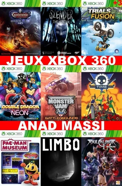 INSTALLATION JEUX XBOX 360 (PRIX CHOC FA DESCRIPTION)