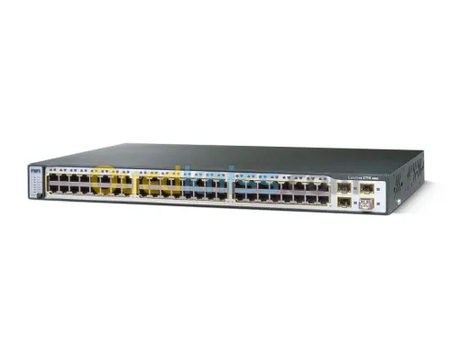 Cisco Catalyst switch 3750 48 10/100 + 4 SFP + IPB Image 