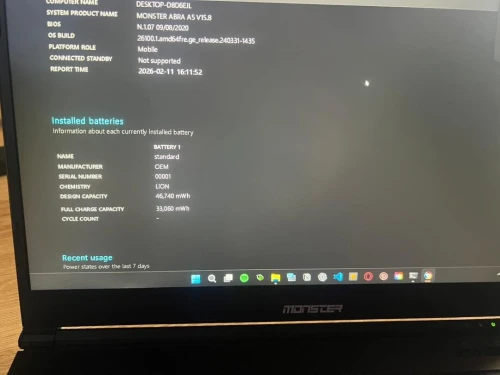 Laptop MONSTER ABRA A5 V15.8