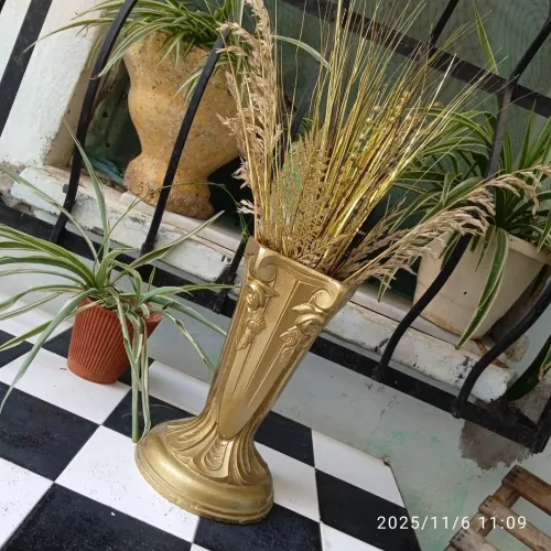 Vase en fonte 