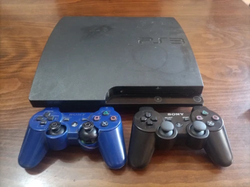 PS3 Slim Flashée HEN MultiMAN 200GB + 2 Manettes + 5 Jeux | Très Bon État