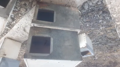 Batterie cage de lapin