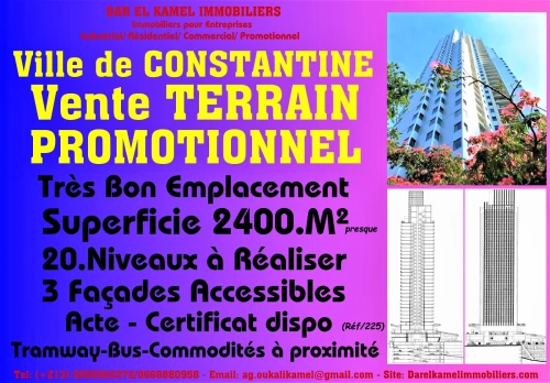 Vente Terrain Constantine Constantine
